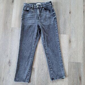 PacSun Cropped Mom Jeans Faded Black Wash Size 26